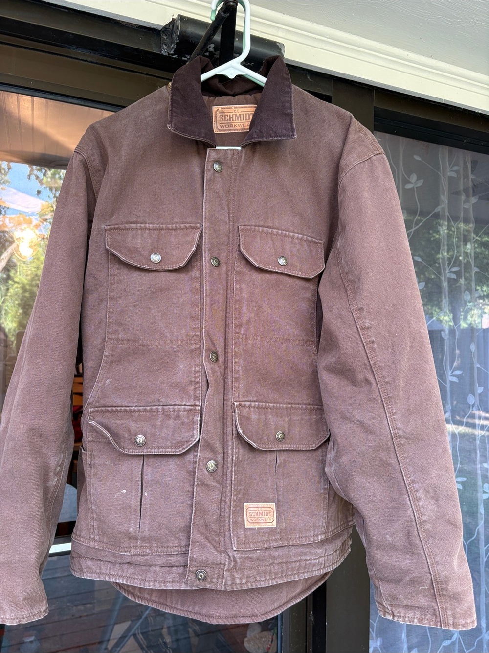 Schmidt Men's Brown Canvas Field Jacket